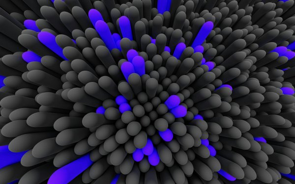 Blue-black-cylinders-geometry-texture