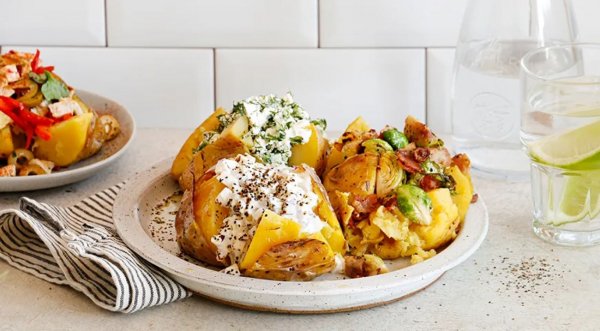 Печеная картошка - с начинкой