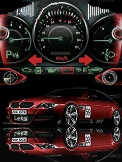 Animated sports bmw red