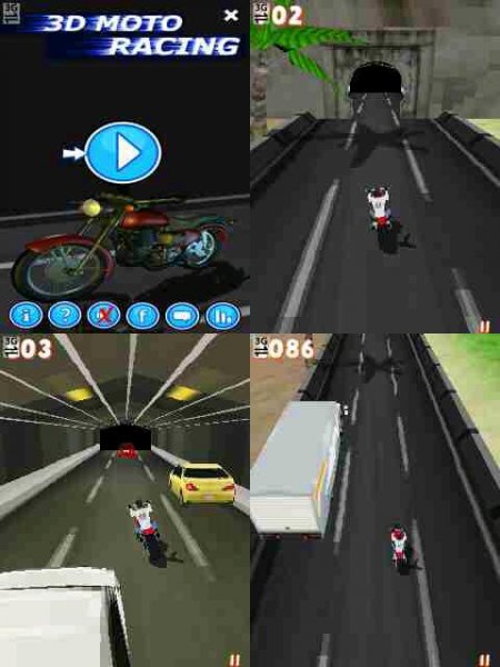 Moto Racing 3D 320x240 E72
