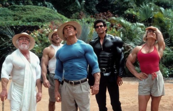 Jurassic Park AI art