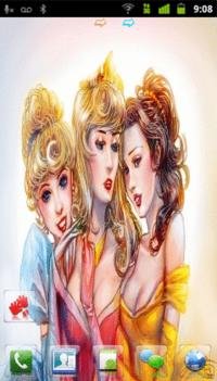 3 angels GO launcher EX theme v.1.0