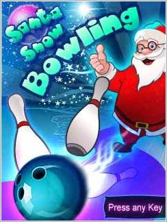 Santa Snow Bowling 480x800