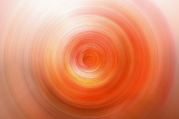 Orange-circles-spiral-blur-red