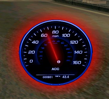 Неоновый спидометр