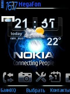 Nokia часы живая тема анимация