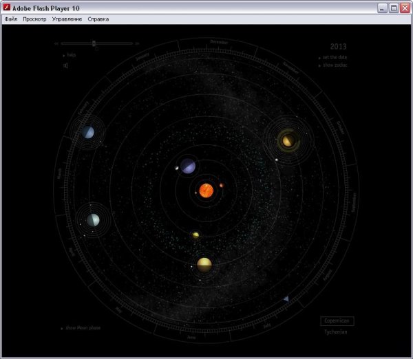 model solnechnoi systemy