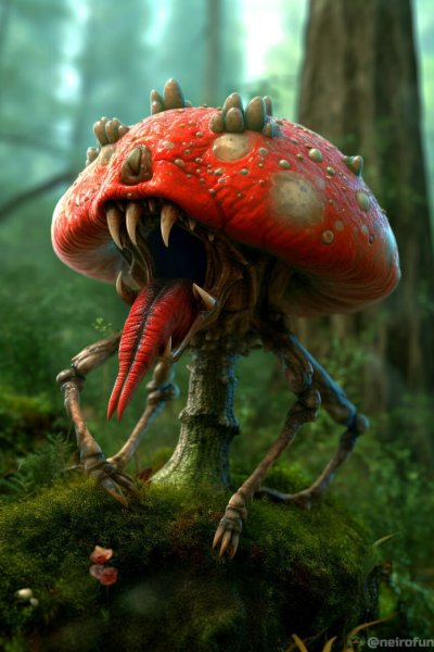 Плотоядный зомби-мухомор