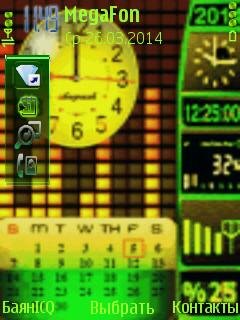 Nokia clock часы календарь анимация