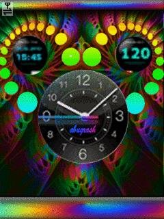 Neon nokia love clock анимация
