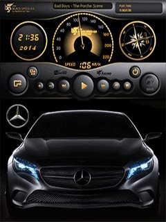 Mercedes benz player спидометр анимация