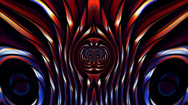 Abstract-red-blue-symmetry-pattern