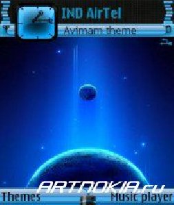 space-blue-s60v3-Nokia-Theme