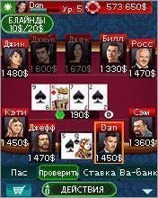 Texas Holdem Poker 3 Nokia Asha 240x400 Сенсор