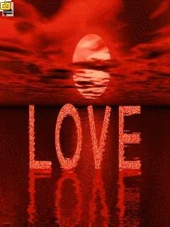 Red love океан закат анимация