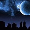 Луна над городом