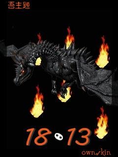 Ivashka944-dragon black анимация/флэш часы