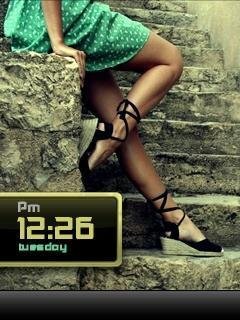Beatiful legs clock Alla1411