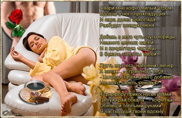 Свари мне кофе - только утром!