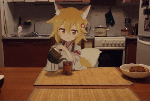 Сенко наливает чай