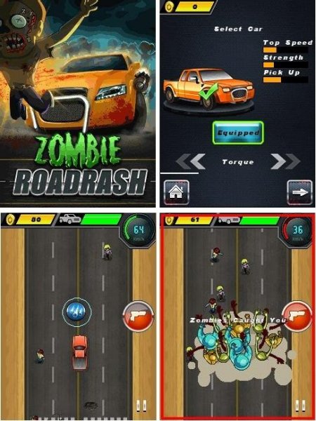 Zombie Road Rash RU 320x480