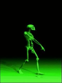 Skull скелет ходит анимация