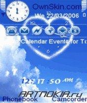 Animated-Heart-Analogue-Clock-S60V3-Noki