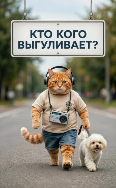 Кто кого выгуливает?