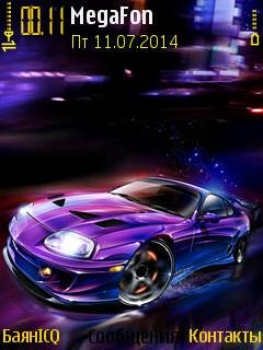 Sportcar car neon