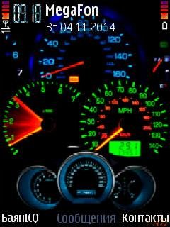 Speedmeter color neon спидометр