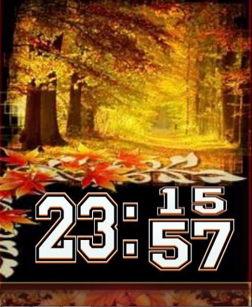 МОЯ ОСЕНЬ Цифровые часы