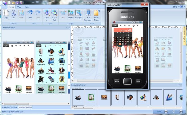 7 Sexy Girls. Samsung S5250, 5330, 7230, 5260