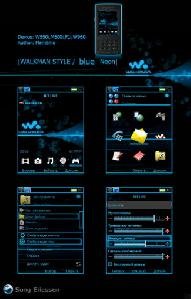 walkman style blue