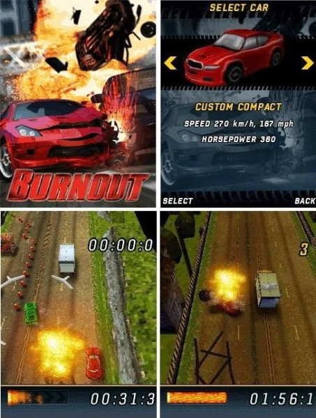 Burnout Mobile 3D 320x480