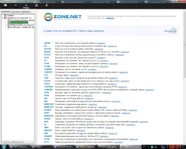 Справочник по командам ОС
