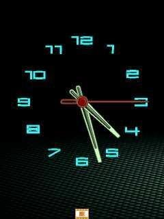 Красивые неон аналог часы