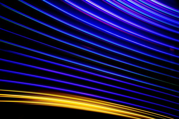 Blue-yellow-light-lines-motion-neon