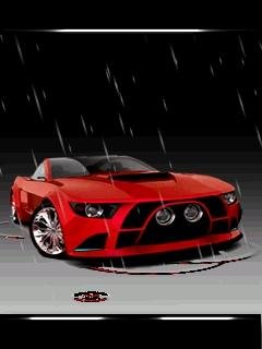 Super sport red car анимация