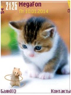 Funny кошка и мышка анимация-котенок