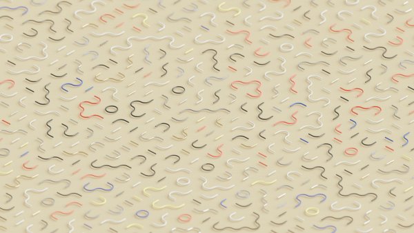 Beige-wavy-lines-abstract-pattern-red-black-yellow