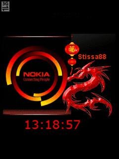 Red nokia dragon