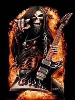 Heavy metal skull