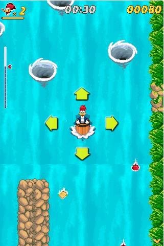 Woody wood pecker In waterfools 320x480