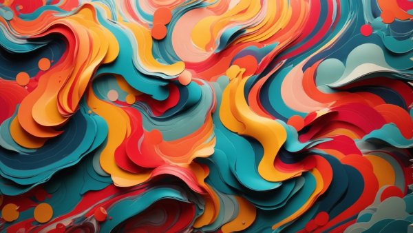 Abstraction-multicolored-spots