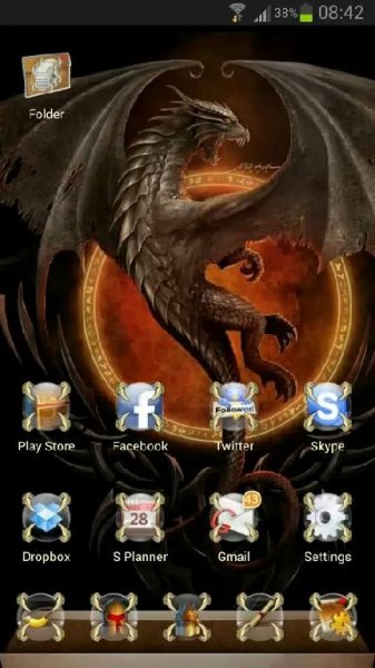 Next Launcher Dragon Theme v1.01