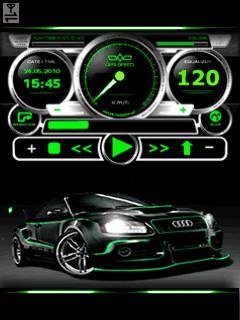 Audi sport player спидометр анимация