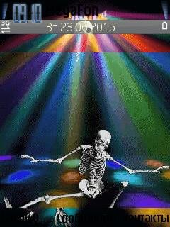 Neon skull анимация