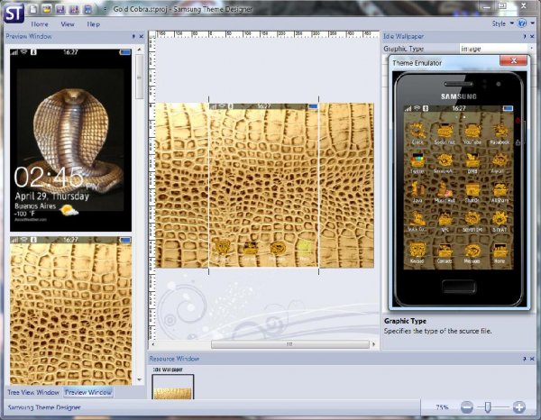 Gold Cobra. SAMSUNG S7250