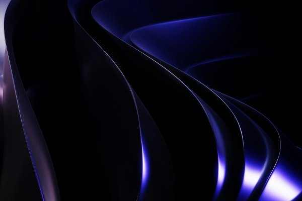 Blue-black-waves-smooth-curved