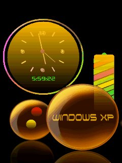 Windows gold clock анимация